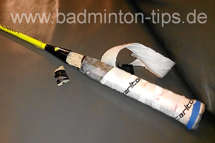 gebrochener Griff - Badmintontraining auf www.badminton-tips.de