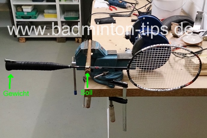 Racketgewichtung - Badmintontraining auf www.badminton-tips.de