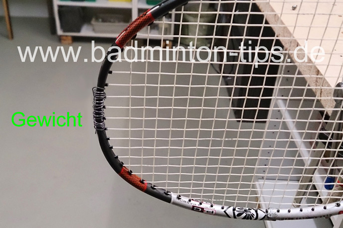 Racketgewichtung - Badmintontraining auf www.badminton-tips.de